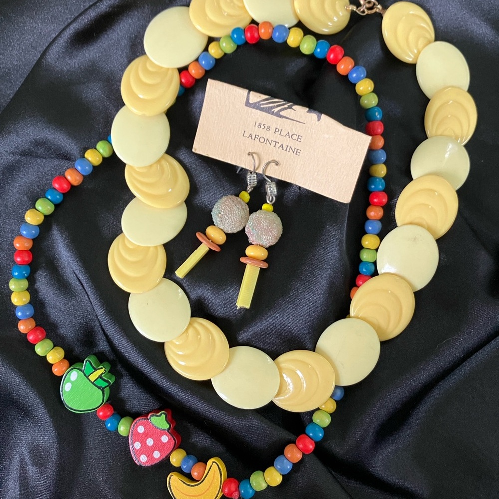 Costume And Handmade Jewelry Bundle 3 Piece Lot